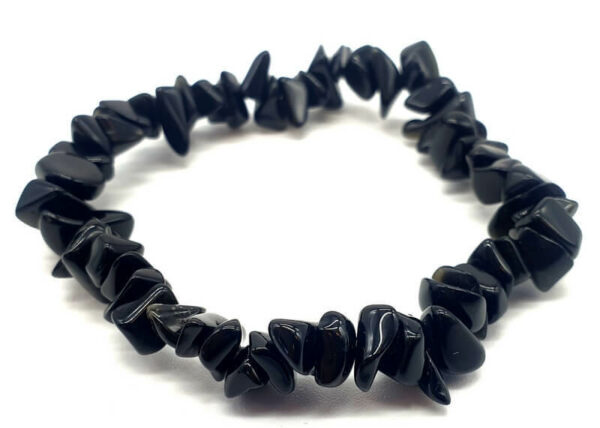 Bracelet Baroque Obsidienne Noire