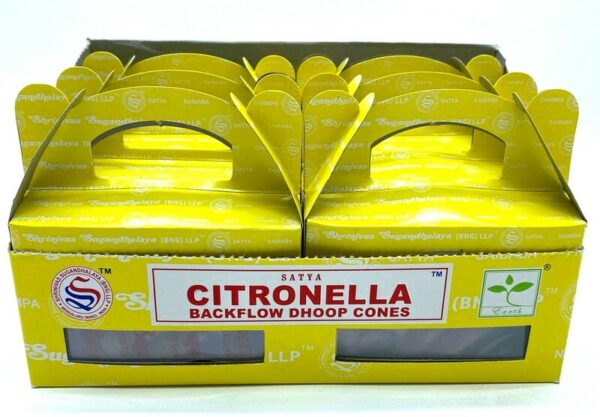 Backflow Cônes Satya Citronnelle 6pcs