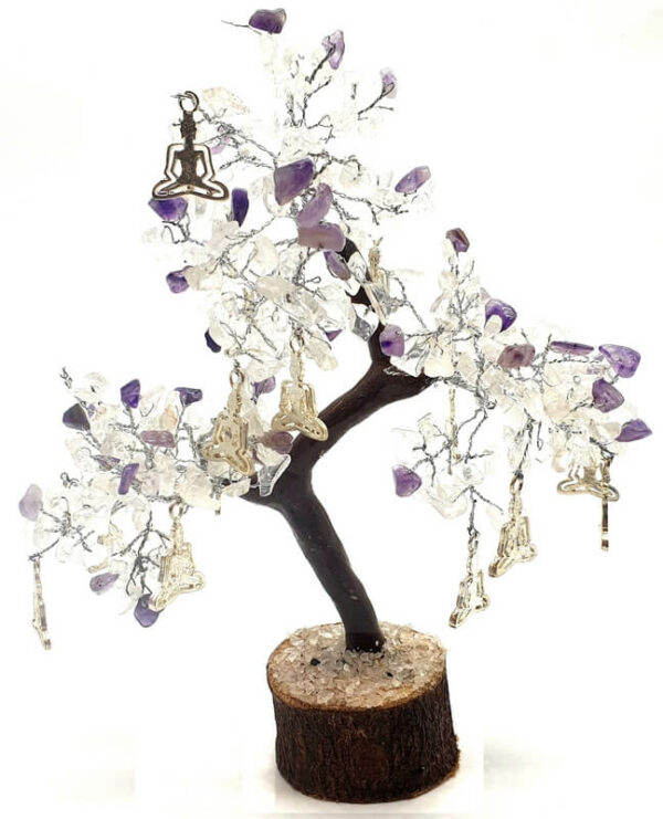 Arbre du Bonheur Cristal/Améthyste Yoga 300pcs