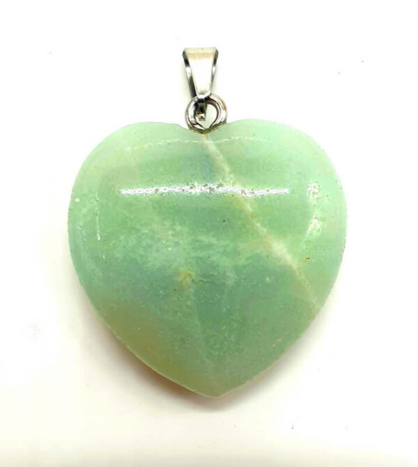 Pendentif Coeur Amazonite 2.5cm