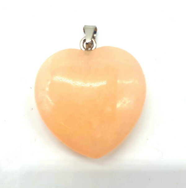 Pendentif Coeur Aventurine Rose 2.5cm