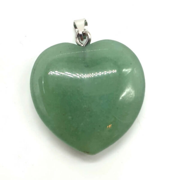 Pendentif Coeur Aventurine Verte 2.5cm