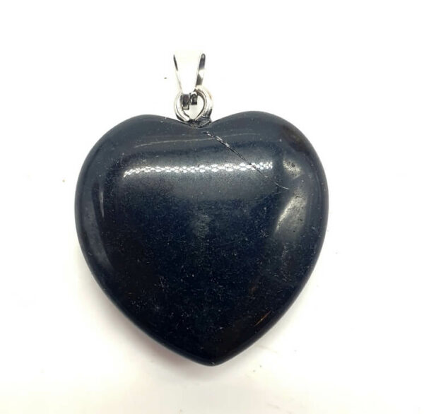 Pendentif Coeur Obsidienne Noire 2.5cm