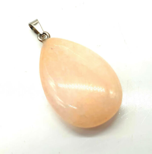 Pendentif Larme Aventurine Rose 3cm