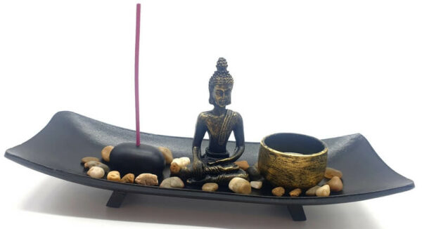 Jardin Zen Bouddha Ondulé 26cm