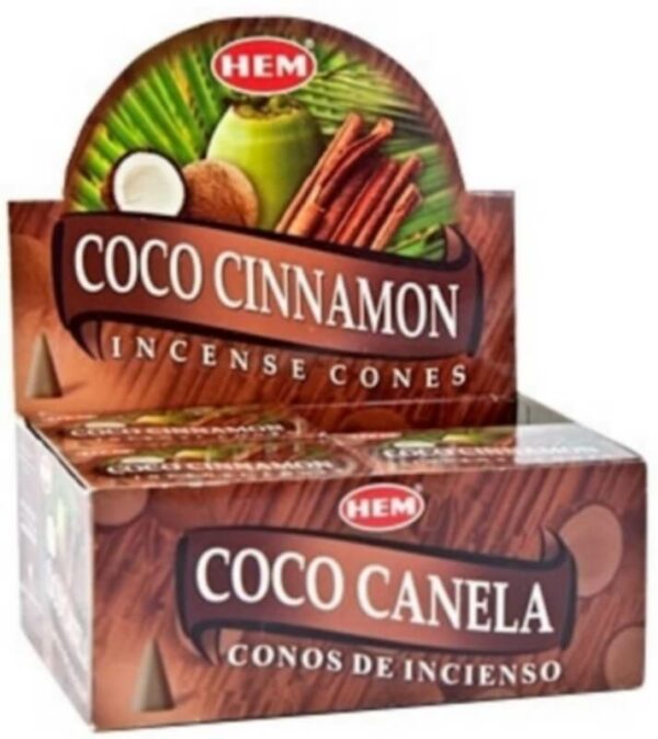 Encens HEM Cônes Cannelle Coco